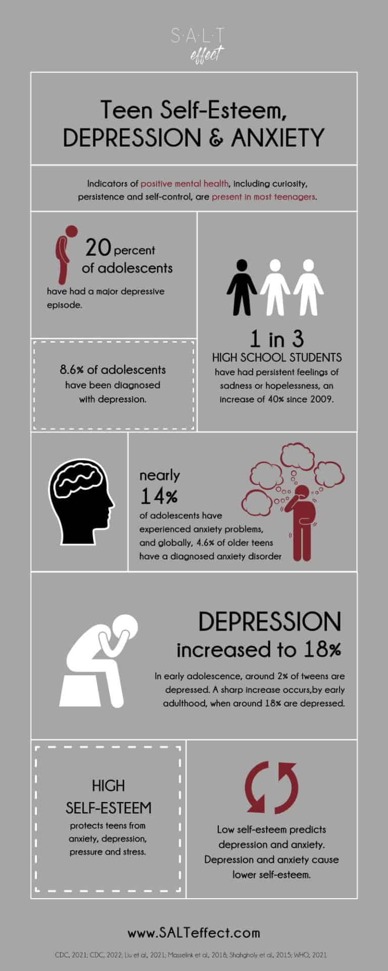 101+ Teen Self Esteem Statistics & Infographics SALT effect 2024