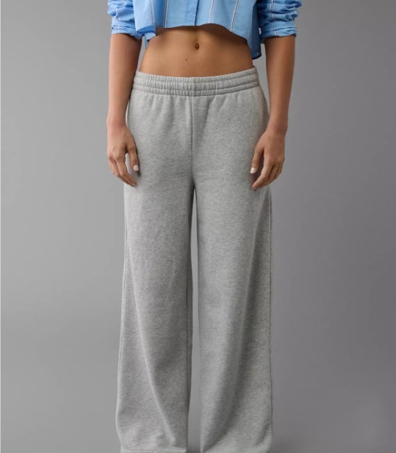 Wide-Leg Sweatpants